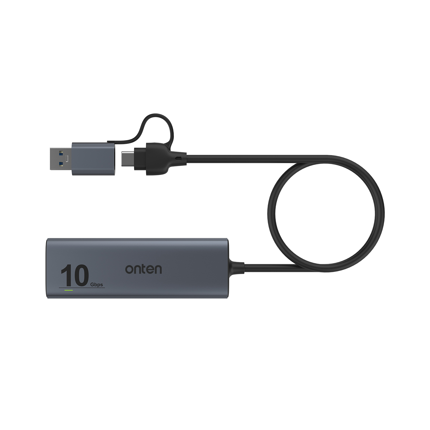 QIANRENON USB C & USB3.0 Eingebettet Auto Wasserdicht Kabel 10Gbps USB C  3.1 & USB3.0 Gewinde Befestigung Montage Kabel, PD 65W, 4K@60Hz Video,  LED-Licht, Al ehäuse, für Auto Boot Moto, 2M/6.5ft: 